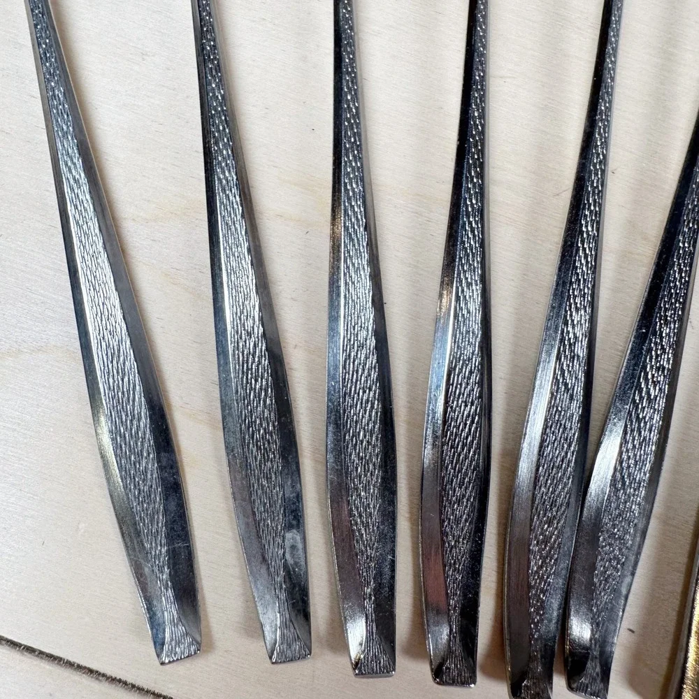 Hadden Hall Stainless Japan Long Handle Teaspoons Tablespoons Dinner Knife Lot